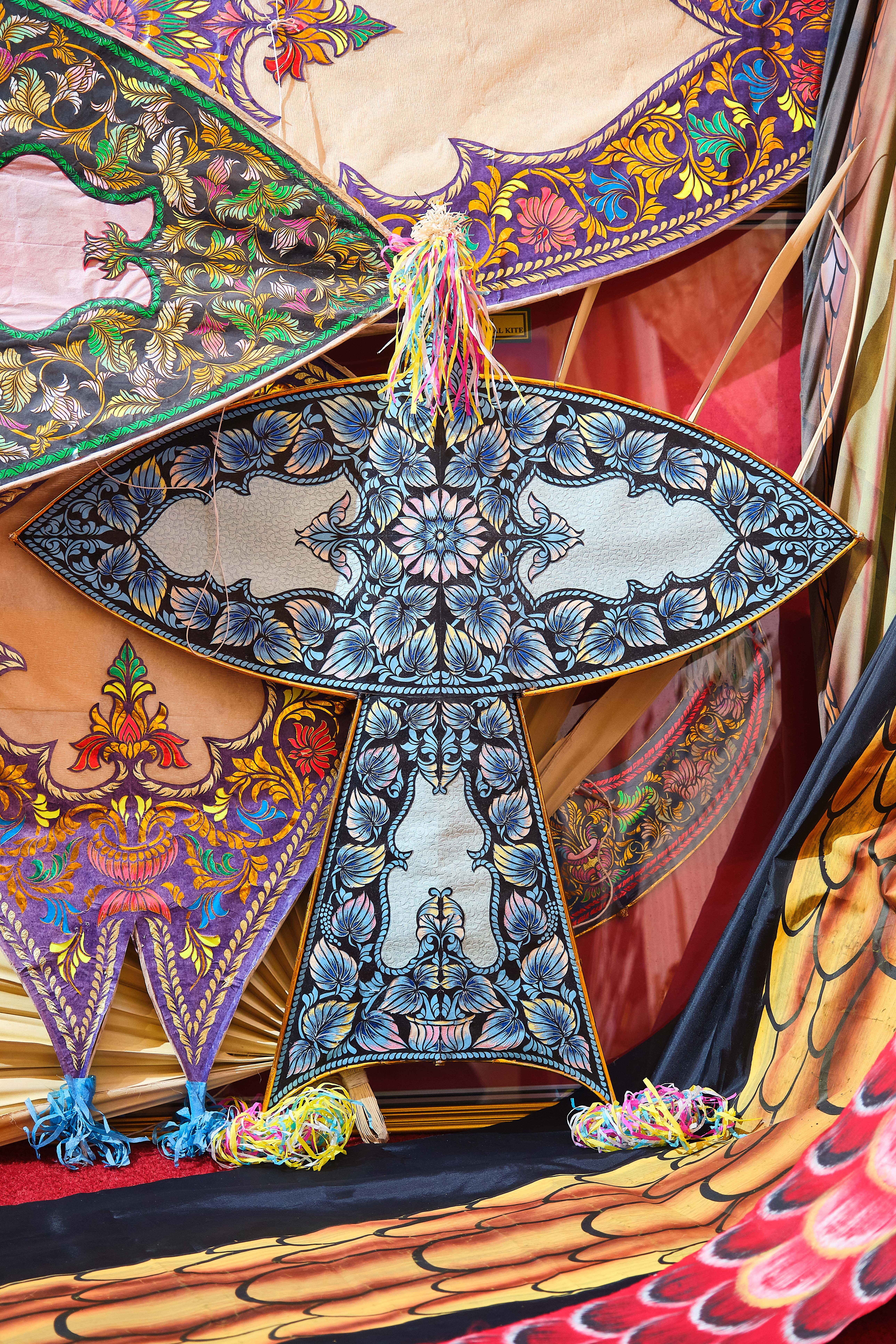 Wau Merak (peacock kite) Malaysia Foto: Scheltens &amp; Abbenes / Kite Club